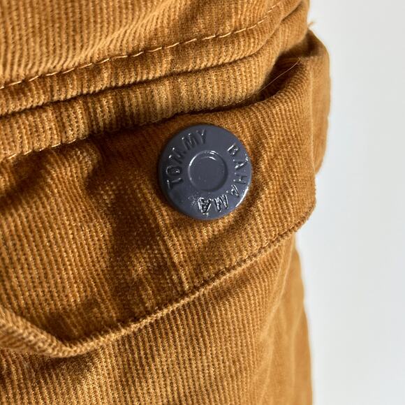 Tommy Bahama Vest Boys Size 5T Brown Navy Blue Corduroy Snap Front with Pockets - Picture 4 of 12